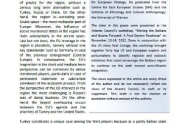Turkey and the Western Balkans: Between Soft Security and the Ottoman Legacy
