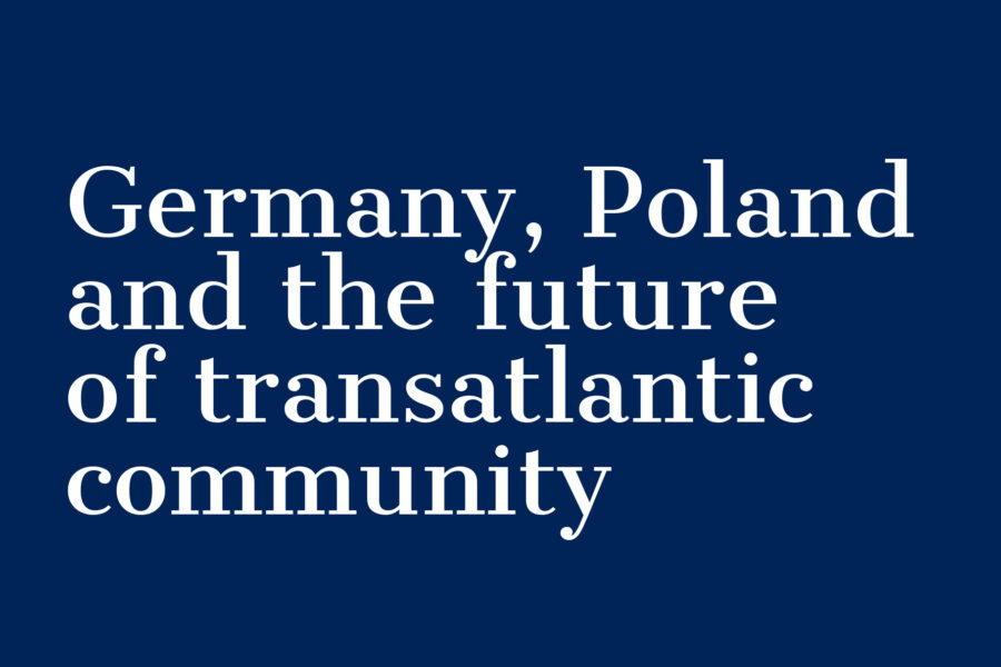 Germany, Poland and the future of the transatlantic community