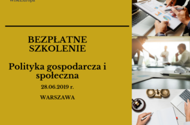 Bezpłatne szkolenie: Polityka gospodarcza i społeczna