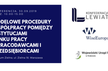 Modelowe procedury współpracy pomiędzy instytucjami rynku pracy a pracodawcami i przedsiębiorcami – spotkanie podsumowujące 30.09.2019 r.