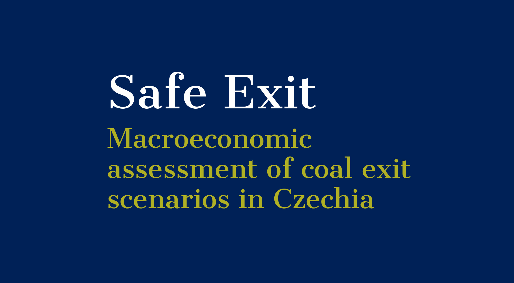 Safe Exit Abstract Policy Brief: SAFE EXIT - WiseEuropa