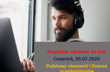 Bezpłatne szkolenie on-line: Podstawy ekonomii i finanse przedsiębiorstw 09.07